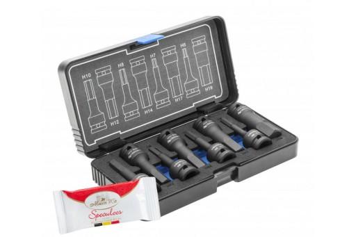 НАБОР ШЕСТИГРАННЫХ КЛЮЧЕЙ HÖGERT 8 ​​ШТ., 1/2″, CRMO HT6R004