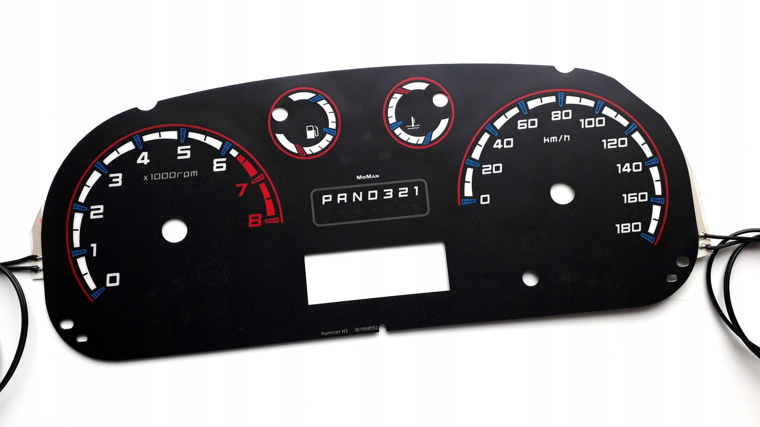 Hummer H3 MoMan INDIGLO dials design 3