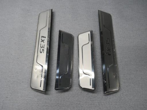 HYUNDAI IX35 НАКЛАДКА НА ПОРІГ ХРОМ