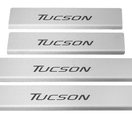HYUNDAI TUCSON MK3 Накладки на пороги з нержавіючої сталі 304, чорні, матові
