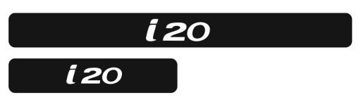 HYUNDAI i20 наклейки на пороги