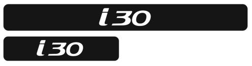 HYUNDAI i30 наклейки на пороги