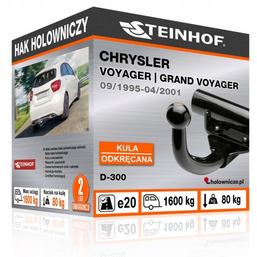 Фаркоп Chrysler VOYAGER | ГРАНД ВОЯДЖЕР 95