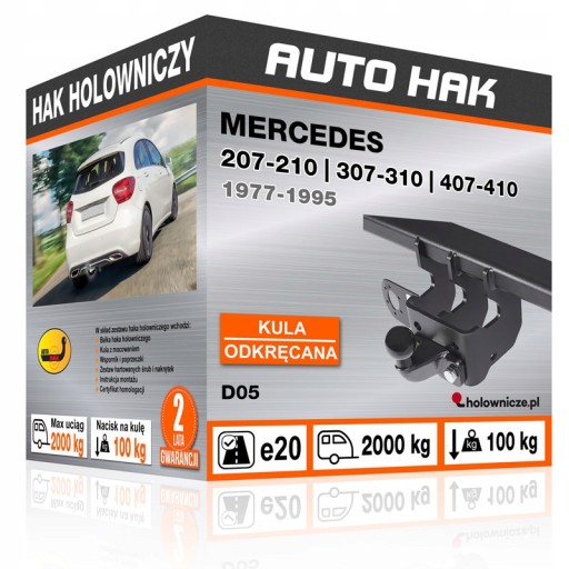 Фаркоп MERCEDES 207-210 | 307-310 | 407-41