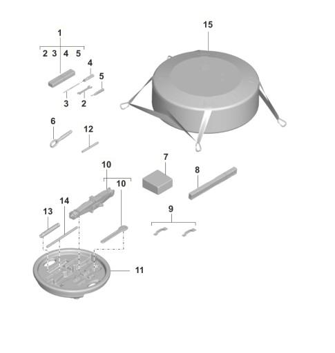 Three-arm bearing puller, type S 25-160 Варинский