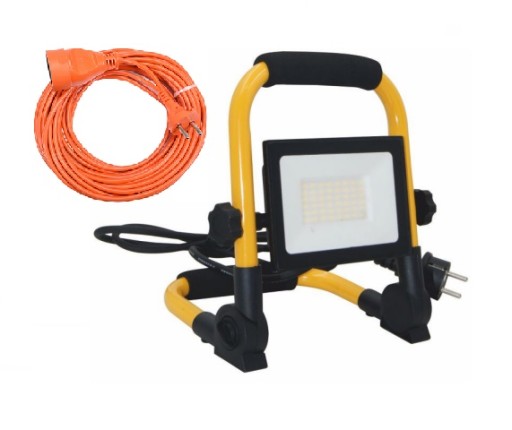 Галогенный строительный прожектор 50 Вт +удлинитель 40 м