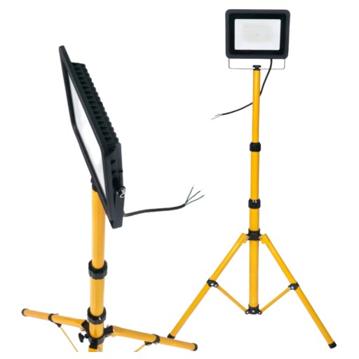 Галогенний тонкий світлодіодний прожектор 100 Вт + будівельний штатив