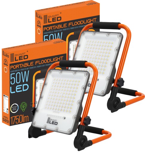 Галогеновий Світлодіодний прожектор 50 Вт акумуляторна батарея