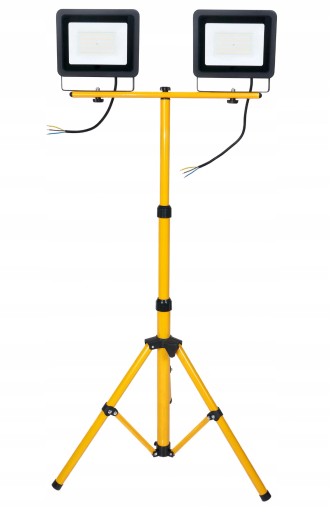 Галогенный светодиодный прожектор 2x100 Вт + строительный штатив