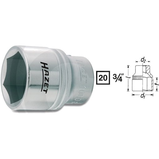 Торцевой ключ Hazet (6-гранный)