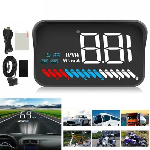 Head up Display OBD2 HUD GPS Windshield Projector