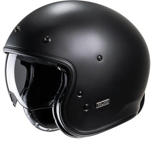 Hjc V31 Matte Black Semi Matte Black Open Face Helmet XS