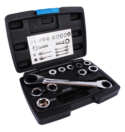 Högert Technik Торцевий ключ з тріскачкою на 11 ел. CrV