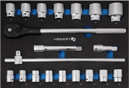 Набір інструментів Hogert з тріскачкою 3/4