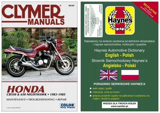 Керівництво по ремонту Honda CB550 CB650 Nighthawk (1983-85) Clymer + БЕЗКОШТОВНО 24 години