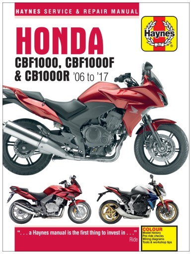 Honda CBF1000 CB1000R (2006-2017) посібник з ремонту Haynes 24h