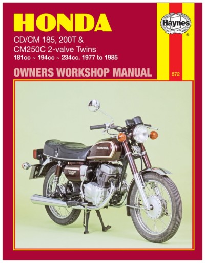 Honda CD185 T CD200T CM185 T CM200 T CM250 C (77-85) 24h керівництво по ремонту