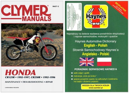 Керівництво по ремонту Honda CR125R CR250R (1992-1997) Clymer + БЕЗКОШТОВНО 24 години