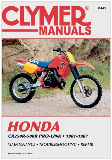 Керівництво по ремонту Honda CR250-500R Pro-Link (1981-1987) Clymer 24h