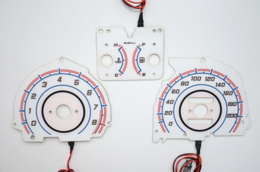 Honda CRX 1990-1991 Циферблаты одометра INDIGLO Pattern 2
