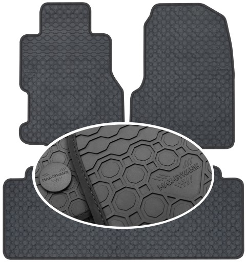Гумові килимки Honda Civic VII HB 5D 01-06 PrimeLiner - Чорні