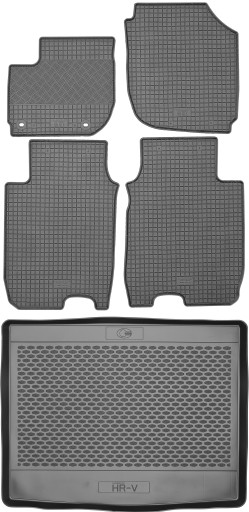 Honda HR-V II Crossover 2015 - Коврики резиновые + коврик в багажник