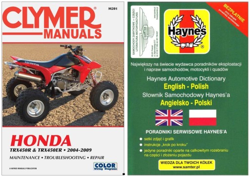 Honda TRX 450 R TRX450ER (2004-2009) руководство по ремонту Clymer + бесплатно 24 часа