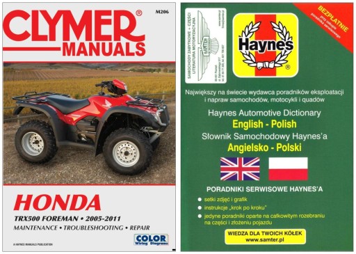 Honda TRX500 Foreman (2005-2011) руководство по ремонту Clymer + бесплатно 24 часа