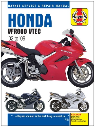 Honda VFR800 V-TEC (2002-2009) посібник з ремонту Haynes 24h