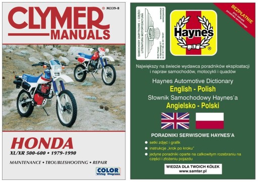 Honda XL500 XR500 XL600 XR600 1979-90 руководство по ремонту Clymer +БЕСПЛАТНО 24 часа