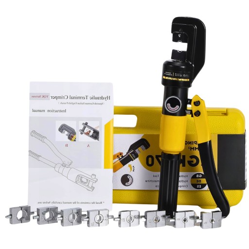 Гідравлічні затискні кліщі 10T 9 комплектів 2 кільця, форма 4-70 мм²