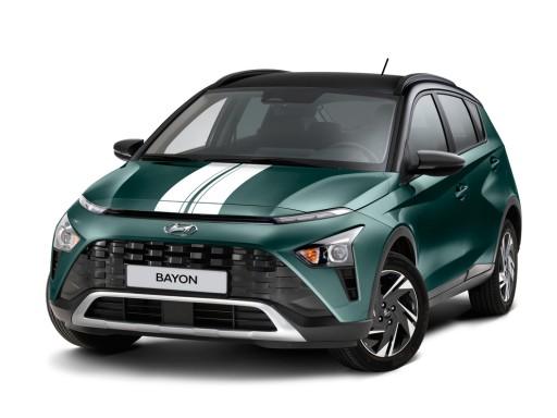 Hyundai Bayon ремни на капот белый