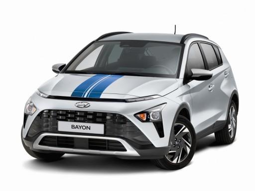 Hyundai Bayon Ремені Для капота синій