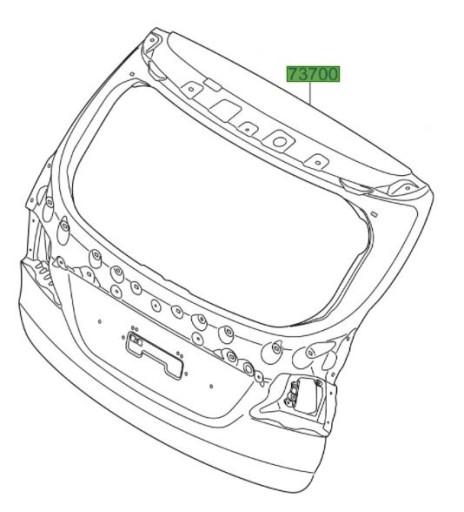 L66024 - COVER LEFT FOR MRX 125 Y125A. H01