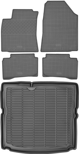 Hyundai Ioniq Liftback 2017 - КОМПЛЕКТ - Коврики + коврик в багажник