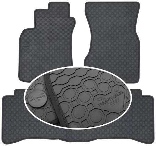 Гумові килимки Hyundai Lantra II SD 1999-2003 PrimeLiner - Чорні