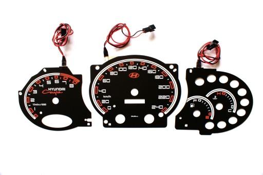 Hyundai Tiburon диски одометра INDIGLO шаблон 1