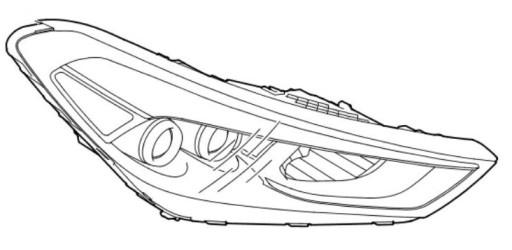 92102D7201 - Hyundai Tucson (2015-2018) Права світлодіодна фара