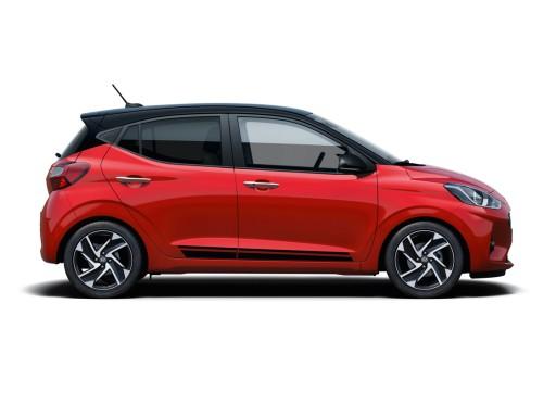Hyundai i10 (2019-) дверні ремені чорного кольору