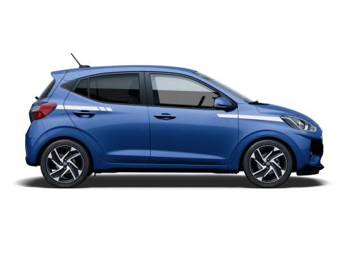 Hyundai i10 (2019-) полосы кузова белые
