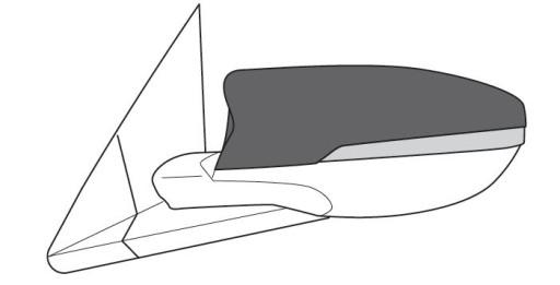 Hyundai i20 Bayon дзеркала заднього виду червоний