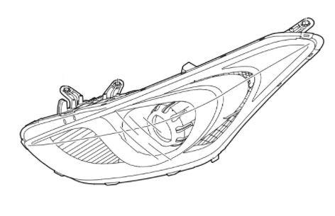 92101A6020 - Hyundai i30 (2012-2015) Фара левая