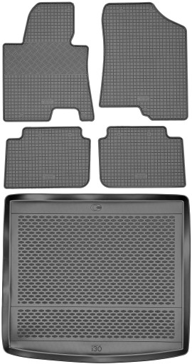 Hyundai i30 II Kombi 2012-2017 Коврики резиновые + коврик в багажник