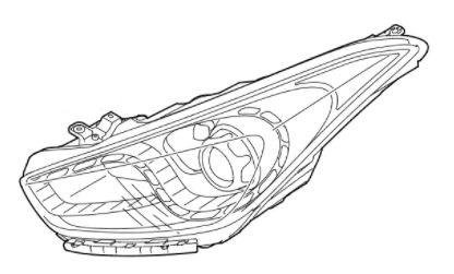 92101-3Z300 - Hyundai i40 (2011-2015) Фара левая