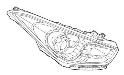 92102-3z300 - Hyundai i40 (2011-2015) Фара правая