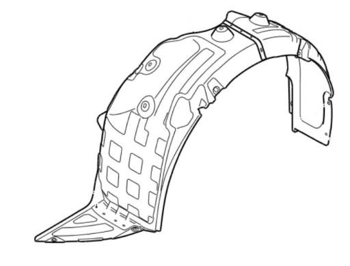 868123Z500 - Hyundai i40 (2015-2019) Арка передняя правая
