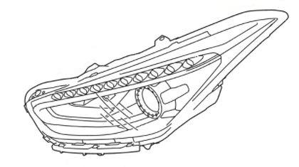92101-3Z530 - Hyundai i40 (2016-2019) Фара ліва