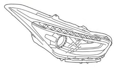 92102-3Z530 - Hyundai i40 (2016-2019) Фара права