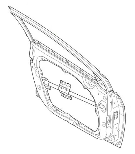 760033Z000 - Хендай i40 Передняя левая дверь
