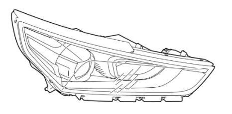 92102G2101MBL - Hyundai ioniq 2016-2019 Фара правая ксеноновая
